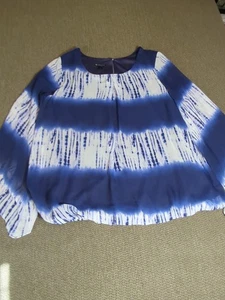 New Directions Women's Top | Size XL | Vibrant Chic Blouse | Sheer - Picture 1 of 24