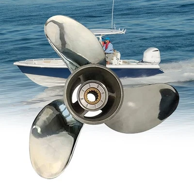Outboard Propeller 14x21 Stainless Steel Fit Suzuki Motor DF 50-140 HP 15 Spline - Image 1 of 4