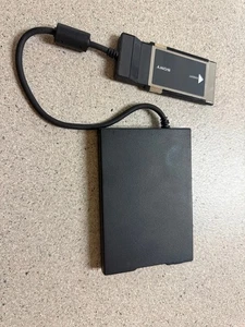 Unidad de disquete externa Sony FA-P1 con adaptador PCMCIA. LIMPIO - Imagen 1 de 4