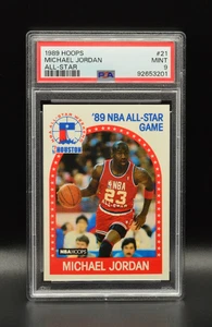 Michael Jordan All-Star Game 1989-90 Hoops #21 PSA 9 Chicago Bulls Newly Graded - Picture 1 of 2