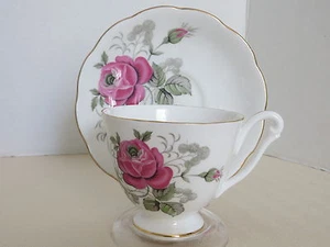 Queen Anne Bone China England Cup & Saucer Red Rose Tea Cup & Saucer - Picture 1 of 9