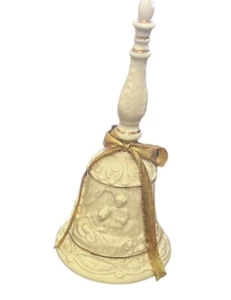 Vintage Glocke mit Heiligabendszene - Weihnachtsbaum Sammlerstück Glocke - Bild 1 von 3