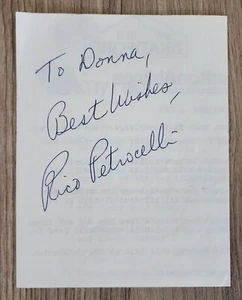 Rico Petrocelli Signed Piece Of Paper (Great For Cut) Boston Red Sox LEGEND RAD - Picture 1 of 1