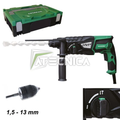 Kit tassellatore 230V SDS Hitachi Hikoki DH28PBY 850W 2 modalità di lavoro  - Immagine 1 di 2