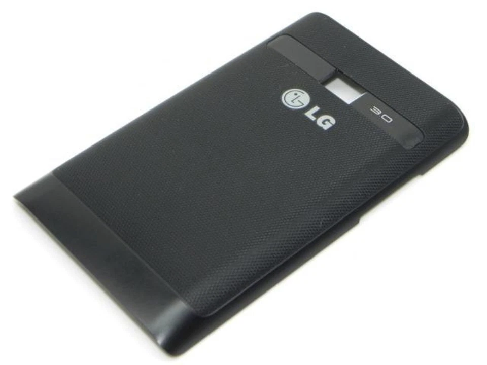 GENUINE LG Optimus L3 E400 BATTERY COVER Door BLACK Android bar phone back - Image 1 of 2