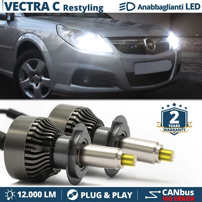 Kit LED H7 CANbus per Opel VECTRA C Restyling Anabbaglianti LENTICOLARI 12000LM - Immagine 1 di 4
