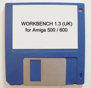 WORKBENCH 1.3 (UK) for Commodore AMIGA 500, 500+, 600 / disquette floppy disk - Zdjęcie 1 z 9