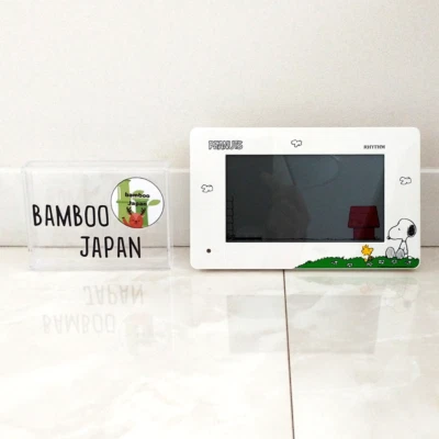 Snoopy Digital Alarm Clock 8RDA79MS03 Rhythm  Interesting Action White - Image 1 of 4