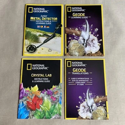 National Geographic STEM Book LOT (Set of 4 Paperback) Kids Science Lab Activity - Image 1 of 4