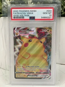 Graduado Gigantamax Pokemon Vivid Voltage Pikachu VMAX 44/185 PSA 10 54890221 - Imagen 1 de 9