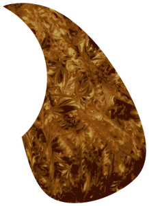 Saga Golden Gate Acoustic Guitar Teardrop Pickguard,Yellow Brown Tortoise,F-4012 - Picture 1 of 2
