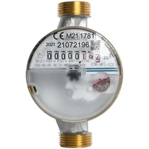 Kaltwasserzähler Zapfhahnzähler 1/2" 80 mm 3/4" geeicht 2025 Garten Wasser Funk - Bild 1 von 7
