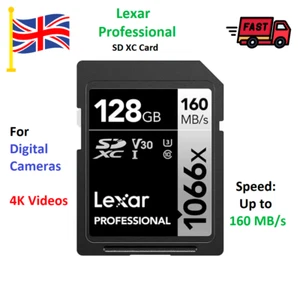 Lexar 128 GB SD Professional 1066X 160MB/s, SDXC card for Cameras - Picture 1 of 5