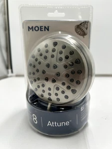 Moen Attune Spot Resist Gebürstetes Nickel 8 Funktionen Wandhalterung Fester Duschkopf - Bild 1 von 2