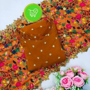 Pradeep Fashion Georgette Solid Maxi Long Flared Stylish Crop Gown Top Dress Set