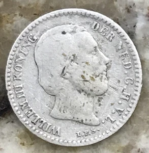 PAÍSES BAJOS, 10 CENTAVOS, 1863, WILLEM III - Imagen 1 de 2