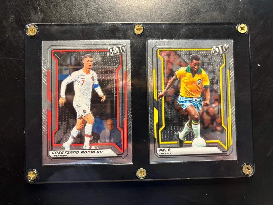 Convención Nacional Panini 2019 VIP Cristiano Ronaldo + Pelè #79 y #77 Foto 1 de 2