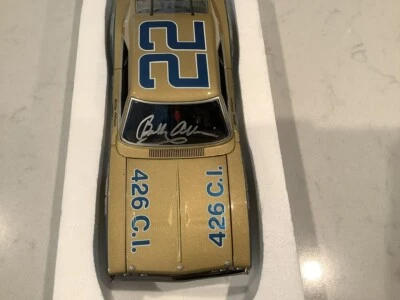 BOBBY ALLISON AUTOGRAPHED 1969 DODGE CHARGER 500 DAYTONA DIECAST W/COA & CARD - Image 1 of 4