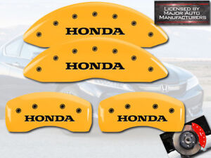 2010-2011 "Honda" Accord Crosstour Front + Rear Yellow MGP Brake Caliper Covers