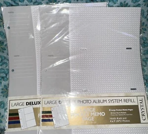 Photo Album Refill Pages 4x6 Horizontal 2 Packs For 72 Photos 3ring Binder - Bild 1 von 4