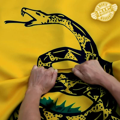 Anley Rip-Proof Technology Double Sided 3-Ply Dont Tread on Me Flag 3X5 Foot - V - Image 1 of 4