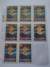 (8) Cartes de baseball Steve Avery 1991 Topps / comme neuf