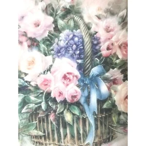 Pink Roses Decorative Plate WL George Fine China Lena Liu 1992 1st Issue 8" - Picture 1 of 6