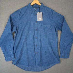 Levi's Button-Down Shirt Mens XL Blue Long Sleeve Western NWT Sun Embroidered - Picture 1 of 12