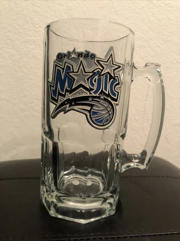 Vintage Orlando Magic NBA Glass Mug 8 Inches Cover