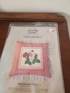 Something Special Needlepoint Pillow Kit Strawberries - Picture 1 of 6