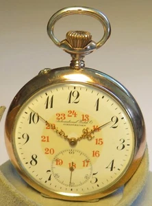 International Watch IWC Schaffhausen 0,800 Silber Taschenuhr HTU ca. 1910 - Picture 1 of 15