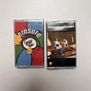 Erasure The Circus and Cowboy Cassette Tape CSTUMM35 CSTUMM155 - Picture 1 of 6