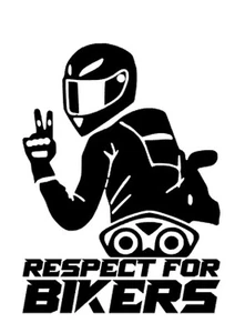 Respect for Bikers, Motorrad Aufkleber, Motorcycle Sticker, Auto Tuning - Bild 1 von 4