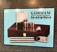 Gorham That's Entertainment Flask/Cigar Set, 5-Piece