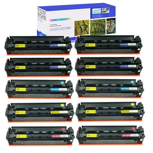 Toner 10 pièces BK C Y M CF400A - 403A 201A pour imprimante HP LaserJet M277 M277dw M277n - Photo 1/24