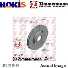 2X BRAKE DISC FOR HYUNDAI ix35/SUV TUCSON/IX35/II i40/CW JM SONATA/VII SONICA NF