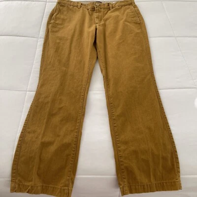 Banana Republic Aiden Pigment Slim Pants | Mustard Color Size 33X30 100% Cotton - Image 1 of 4