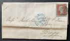 Qv Gb  1848 Cover To Brigg  With 1D Penny Red Stamp & Intact Dragon Seal