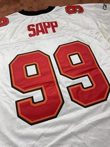 Vintage Tampa Bay Buccaneers Trikot Warren Sapp weiß Reebok 52 2XL XXL Evans - Bild 1 von 11
