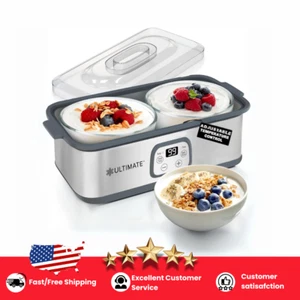 Probiotic Yogurt Maker w/Adjustable Temp & Time Control Get Better Gut Health - Picture 1 of 9