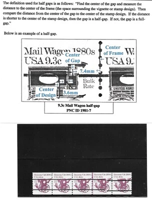 RARE "Half Gap"(0.5R) PNC5 Scott #1904a-Plate #1, 10.9c Cab, VF MNH Cat $1000.00 - Image 1 of 4