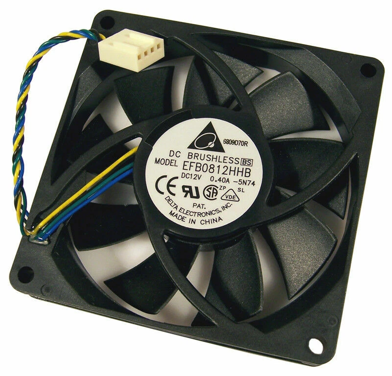 DELTA EFB0812HHB 12V 0.4A 80*80*15MM PWM speed regulation Cooling Fan 4-pin - Image 1 of 1