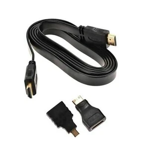 1080P HDMI Cable & HDMI to Mini & Micro Adaptor Set for Android Tablet PC TV d - Picture 1 of 9