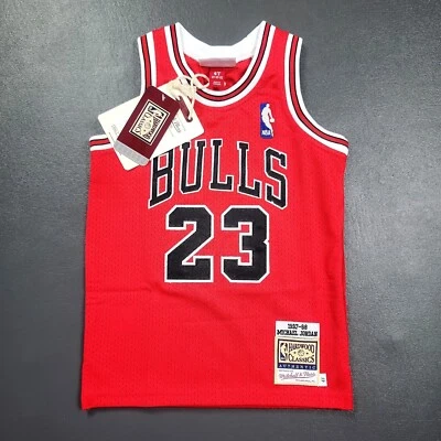 100% Authentic Michael Jordan Mitchell Ness 97 98 Bulls Jersey 4T S4 Toddler PS - Image 1 of 4
