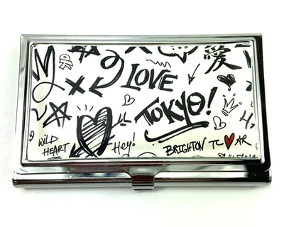 NEW Brighton FROM TOYOKO WITH LOVE Leather & Metal Card Case Retail $50 - Image 1 of 4
