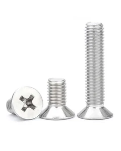M4 - M6 Phillips Countersunk Machine Screws A2 Stainless Steel Flat Head Bolts - Picture 1 of 102