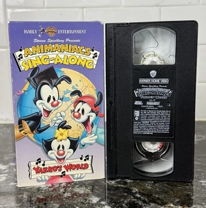 VINTAGE Animaniacs - Yakkos World: An Animaniac Singalong (VHS, 1994) NICE!! - Picture 1 of 4