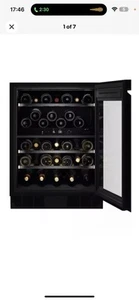 AEG AWUD040B8B Integrated Wine Cooler 81.8 CM Black Fridge Brand New - Picture 1 of 7