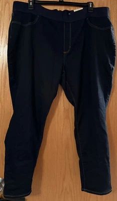 Mujer Plus 3X St John’s Bay Pull On Denim Pierna Ajustada Leggings ELASTIZADOS NUEVOS CON ETIQUETAS $50 Foto 1 de 4
