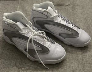 Scarpe da basket Air Jordan OG taglia 9,5 bianco argento metallizzato CW0907-100 2021 - Foto 1 di 11